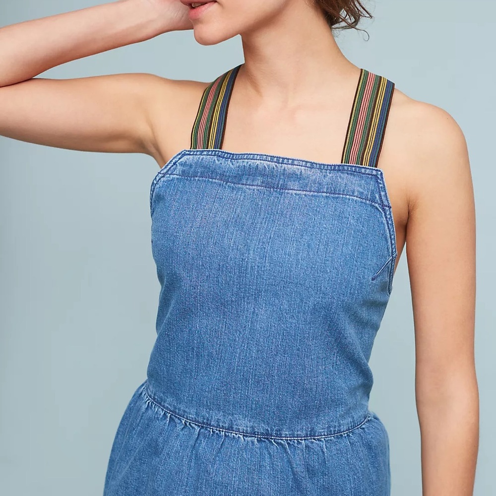 Denim Suspender Top